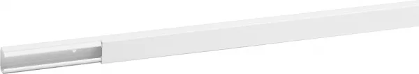planet wattohm-goulotte distribution viadis 25x16mm-fond+couvercle-1 compart-longueur 2m-blanc (16220)