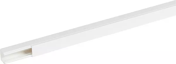 planet wattohm-goulotte distribution viadis 25x25mm-fond+couvercle-1 compart-longueur 2m-blanc (16260)
