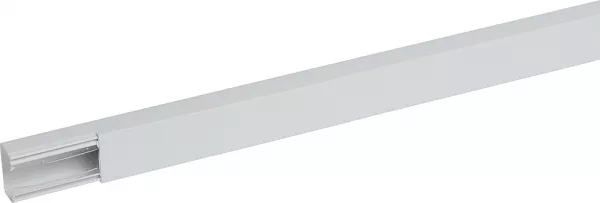 planet wattohm-goulotte distribution viadis 40x25mm-fond+couvercle-1 compart-longueur 2m-blanc (16290)