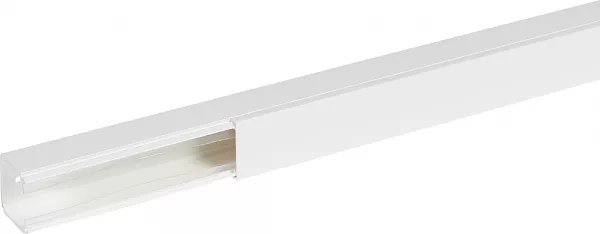 planet wattohm-goulotte distribution viadis 40x40mm-fond+couvercle-1 compart-longueur 2m-blanc (16340)
