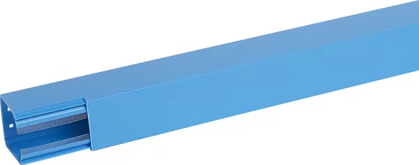 planet wattohm-goulotte distribution viadis 60x60mm-fond+couvercle-1 compart-longueur 2m-bleu (101002)