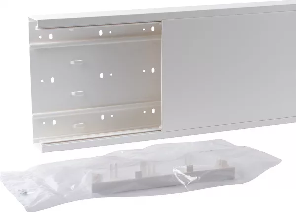 planet wattohm-goulotte gtl viadis mi hauteur - 250x65mm-1 compartiment-pour tableau 13 modules (16802)