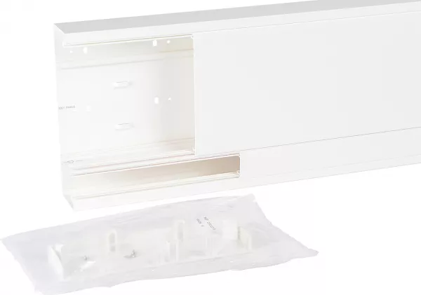 planet wattohm-goulotte gtl viadis mi hauteur - 250x65mm-2 compartiment-pour tableau 13 modules (16803)