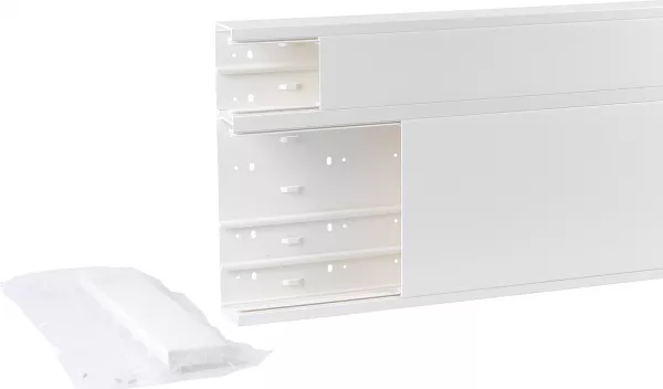 planet wattohm-goulotte gtl viadis mi hauteur - 355x65mm - 2 couvercles-pour tableau 18 modules (16724)