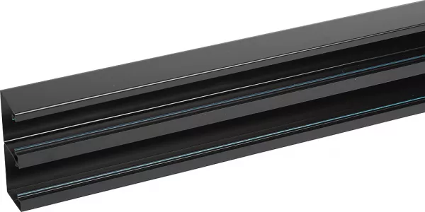 planet wattohm-goulotte logix 45 - 130x50mm - 2 compartiments-2m -livr� sans couvercle-pvc noir (68234)
