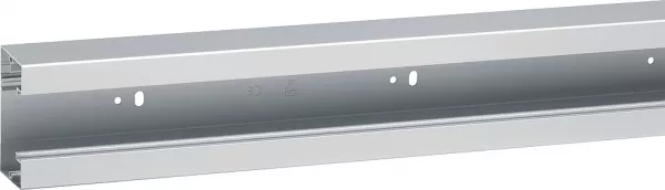 planet wattohm-goulotte logix 45 - 85x50mm - 1 compartiment-fond livr� sans couvercle-aluminium (32604)