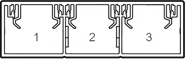 planet wattohm-goulotte logix 45-160x50-3 compartiments-2m-livr� sans couvercle-pvc blanc artic (68037)