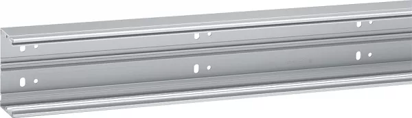 planet wattohm-goulotte logix universel - 85x50mm - 1 compartiment - sans couvercle -aluminium (48200)