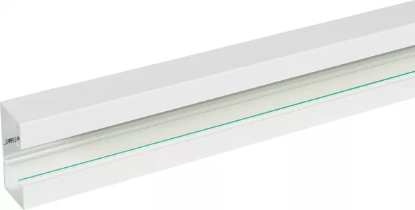 planet wattohm-goulotte logix45-100x50mm-1 compartiment-2m-livr� sans couvercle-pvc blanc artic (68000)