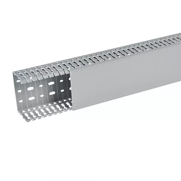 planet wattohm-goulotte segma 100mmx60mm - pas de 6mm � 6,5mm - 1 couvercle - longueur 2m - pvc (21163)