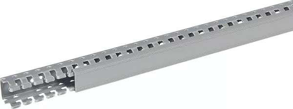 planet wattohm-goulotte segma 25mmx25mm - pas de 6mm � 6,5mm - 1 couvercle - longueur 2m - pvc (21151)