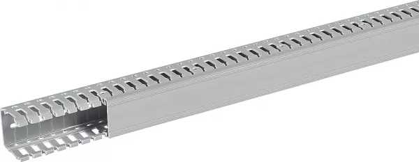 planet wattohm-goulotte segma 40mmx40mm - pas de 6mm � 6,5mm - 1 couvercle - longueur 2m - pvc (21155)