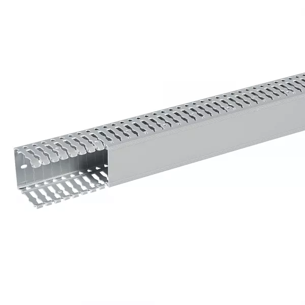 planet wattohm-goulotte segma 60mmx60mm - pas de 6mm � 6,5mm - 1 couvercle - longueur 2m - pvc (21161)