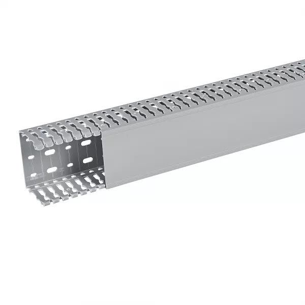 planet wattohm-goulotte segma 80mmx60mm - pas de 6mm � 6,5mm - 1 couvercle - longueur 2m - pvc (21162)