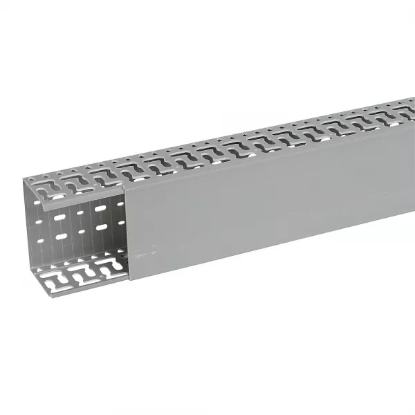 planet wattohm-goulotte segma oblongue 120mmx80mm - pas de 50mm - 1 couvercle - longueur 2m-pvc (23052)