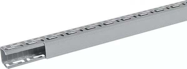 planet wattohm-goulotte segma oblongue 40mmx40mm - pas de 50mm - 1 couvercle - longueur 2m -pvc (23041)