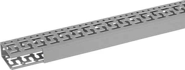 planet wattohm-goulotte segma oblongue 40mmx80mm - pas de 50mm - 1 couvercle - longueur 2m -pvc (23049)