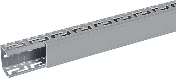 planet wattohm-goulotte segma oblongue 60mmx40mm - pas de 50mm - 1 couvercle - longueur 2m -pvc (23042)