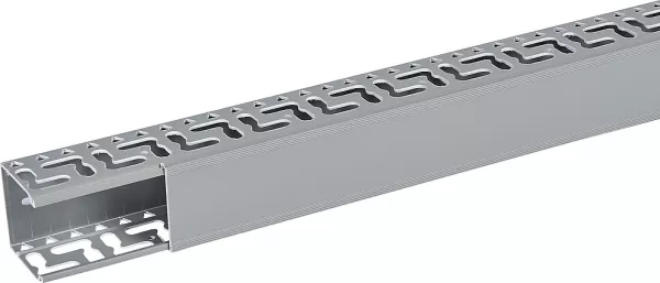 planet wattohm-goulotte segma oblongue 60mmx60mm - pas de 50mm - 1 couvercle - longueur 2m -pvc (23045)