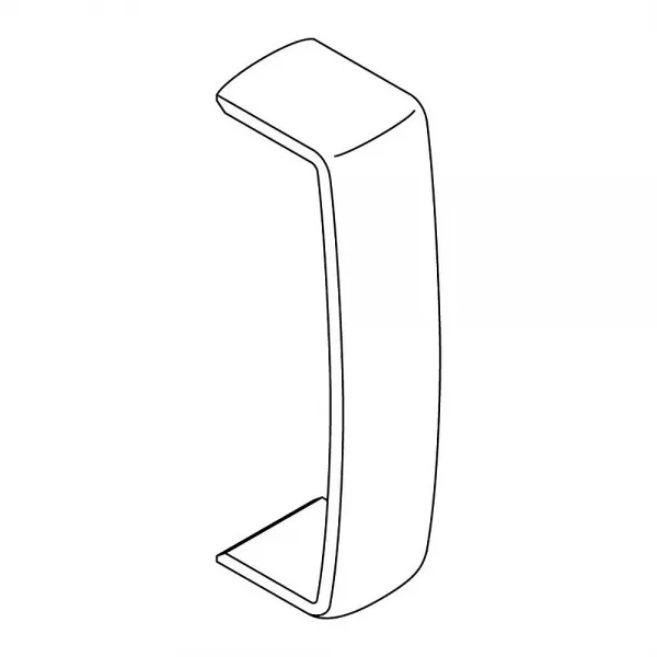 planet wattohm-joint de couvercle recouvrant pour moulure keva 22mmx12mm - pvc brun (11876)
