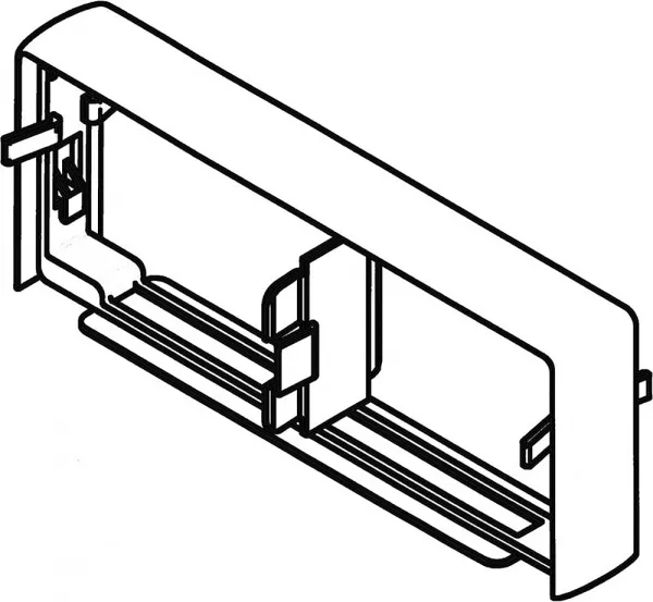 planet wattohm-joint de fond - pour goulotte logix universel 160x50mm - pvc blanc artic (48177)