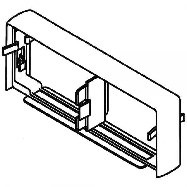 planet wattohm-joint de fond - pour goulotte logix universel et zh 85x50mm - pvc blanc artic (48175)