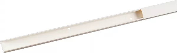 planet wattohm-moulure keva 22mmx12mm-fond+couvercle-1 compartiment-longueur 2,10m-blanc artic (11500)