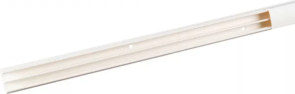 planet wattohm-moulure keva 22mmx12mm-fond+couvercle-2 compartiments-longueur 2,10m-blanc artic (11501)