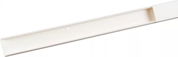 planet wattohm-moulure keva 32mmx15mm-fond+couvercle-2 compartiments-longueur 2,10m-blanc artic (11541)