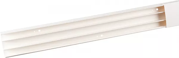 planet wattohm-moulure keva 50mmx20mm - fond+couvercle-3 compartiments-longueur 2m-blanc artic (11581)