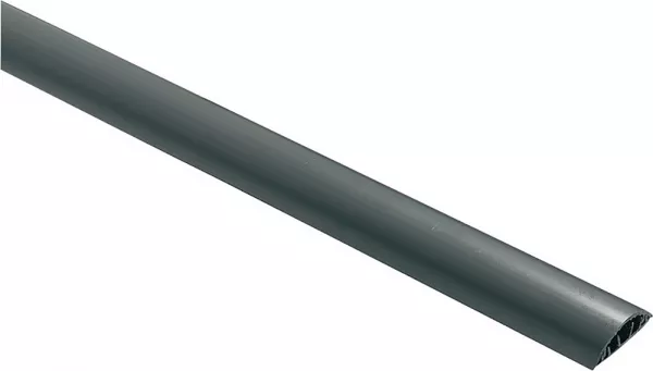 planet wattohm-passage de plancher 50x12mm-fond+couvercle-3 compartiments-longueur 2m-gris 7016 (12014)