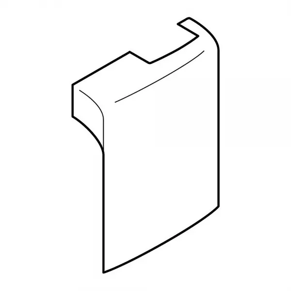 planet wattohm-pied de chambranle gauche-pour plinthe keva 80x20 et moulure hauteur 12,15,20mm (11756)