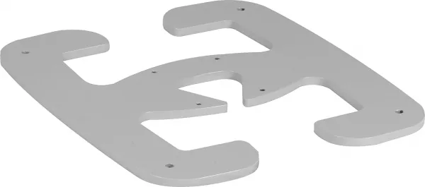 planet wattohm-pied pour colonnettes aluminium 1 et 2 compartiments logix (pw32352)