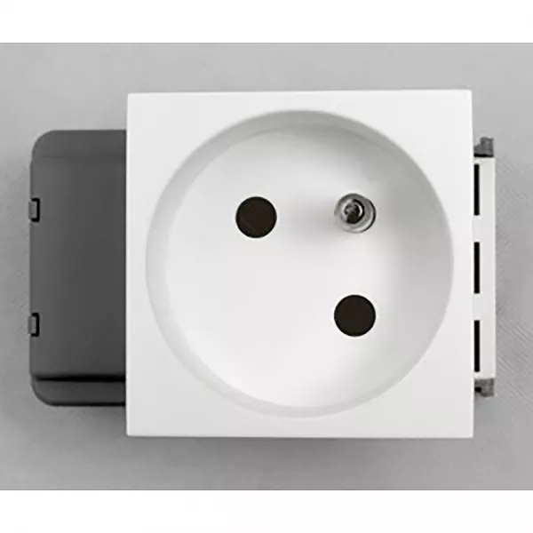planet wattohm-prise 2p+t logix - 2 modules - 16a - 250v - bornes auto (49041)