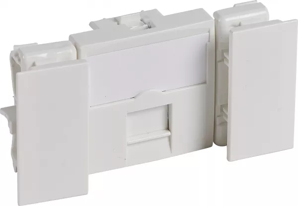 planet wattohm-prise rj45 cat�gorie 6 logix - 8 contacts utp - 2 modules - blanc artic (49067)