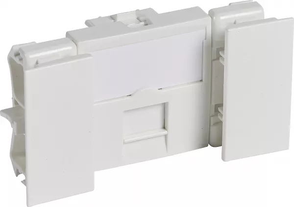 planet wattohm-prise rj45 cat�gorie 6a logix - blind�e stp - 2 modules - 10 gbit/s -blanc artic (49071)