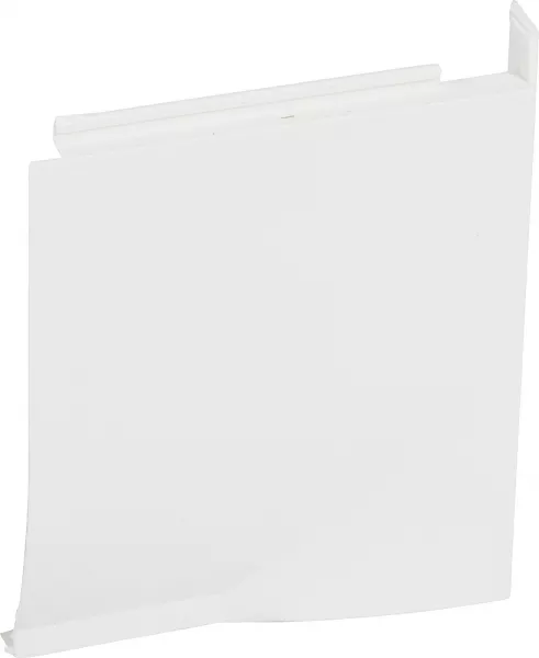 planet wattohm-sabot droit - pour plinthe keva led system 80mmx12,5mm - pvc blanc artic (11703)