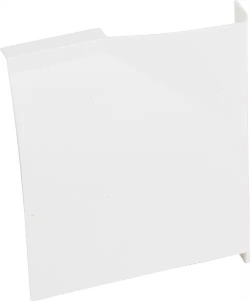 planet wattohm-sabot gauche - pour plinthe keva led system 80mmx12,5mm - pvc blanc artic (11704)