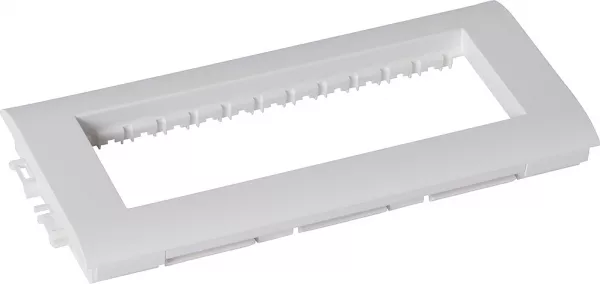 planet wattohm-support appareillage logix-3 poste-largeur 80mm-pour logix universel et zh-blanc (48052)