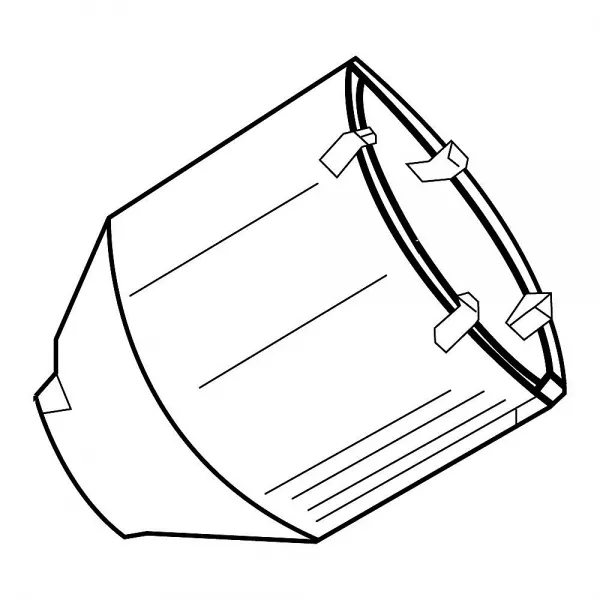 planet wattohm-tr�pan b�ton syst�me lin�al - �68mm - pour plinthe et moulure keva (11111)