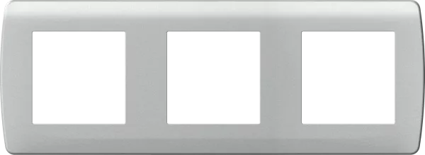 Plaque \ silver\  3 postes (61989)