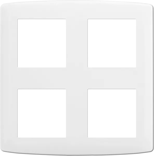 Plaque 2+2postes (61886)