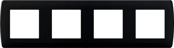 Plaque anthracite 4 postes (61999)