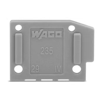 Plaque d\'extr�mit� / Gris fonc� (235-200)
