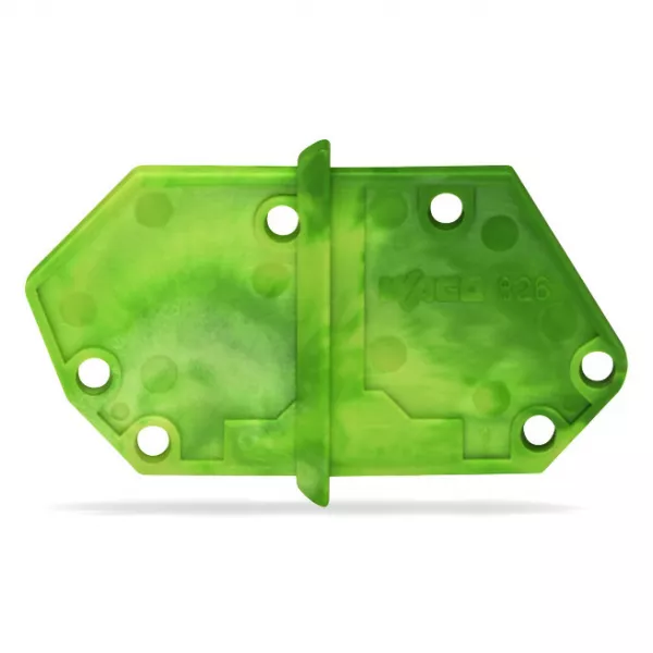 Plaque d\'extr�mit� / Vert-Jaune826-158/000-016
