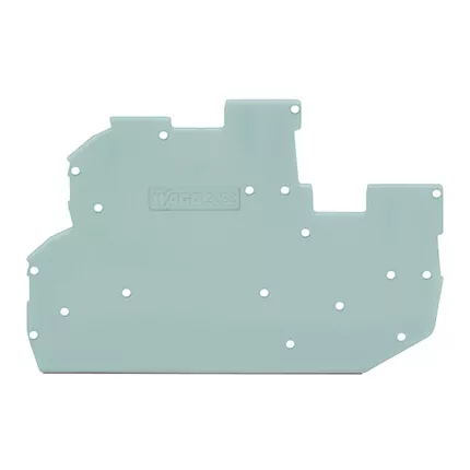 Plaque d\'extremite 1mm gris (2022-2291)