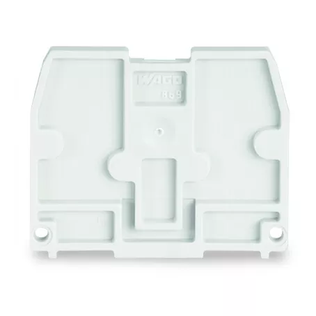 Plaque d\'extr�mit� 2 mm / avec pied / Gris clair869-377