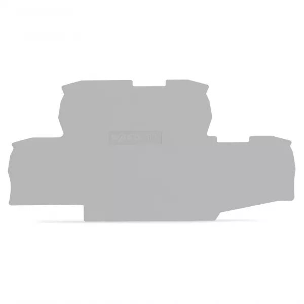 Plaque d\'extr�mit� �paisseur 0,8 mm, gris (2002-2791)