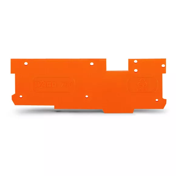 Plaque d\'extr�mit� et interm�diaire/ Orange / 769 2 cond + 1 broche769-321