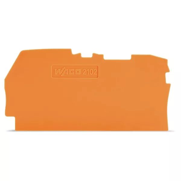 Plaque d\'extr�mit� et interm�diaire �paisseur 0,8 mm, orange (2102-1292)